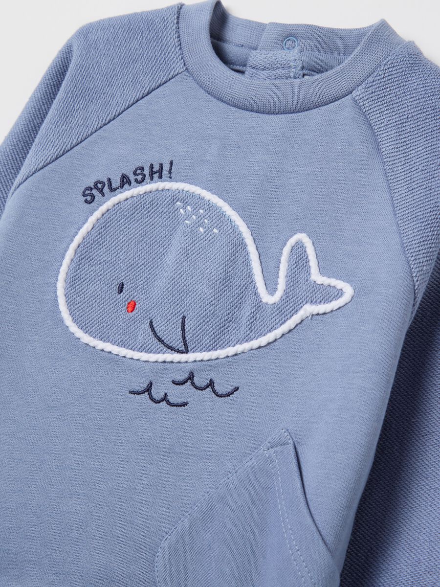 French terry set with whale embroidery_2