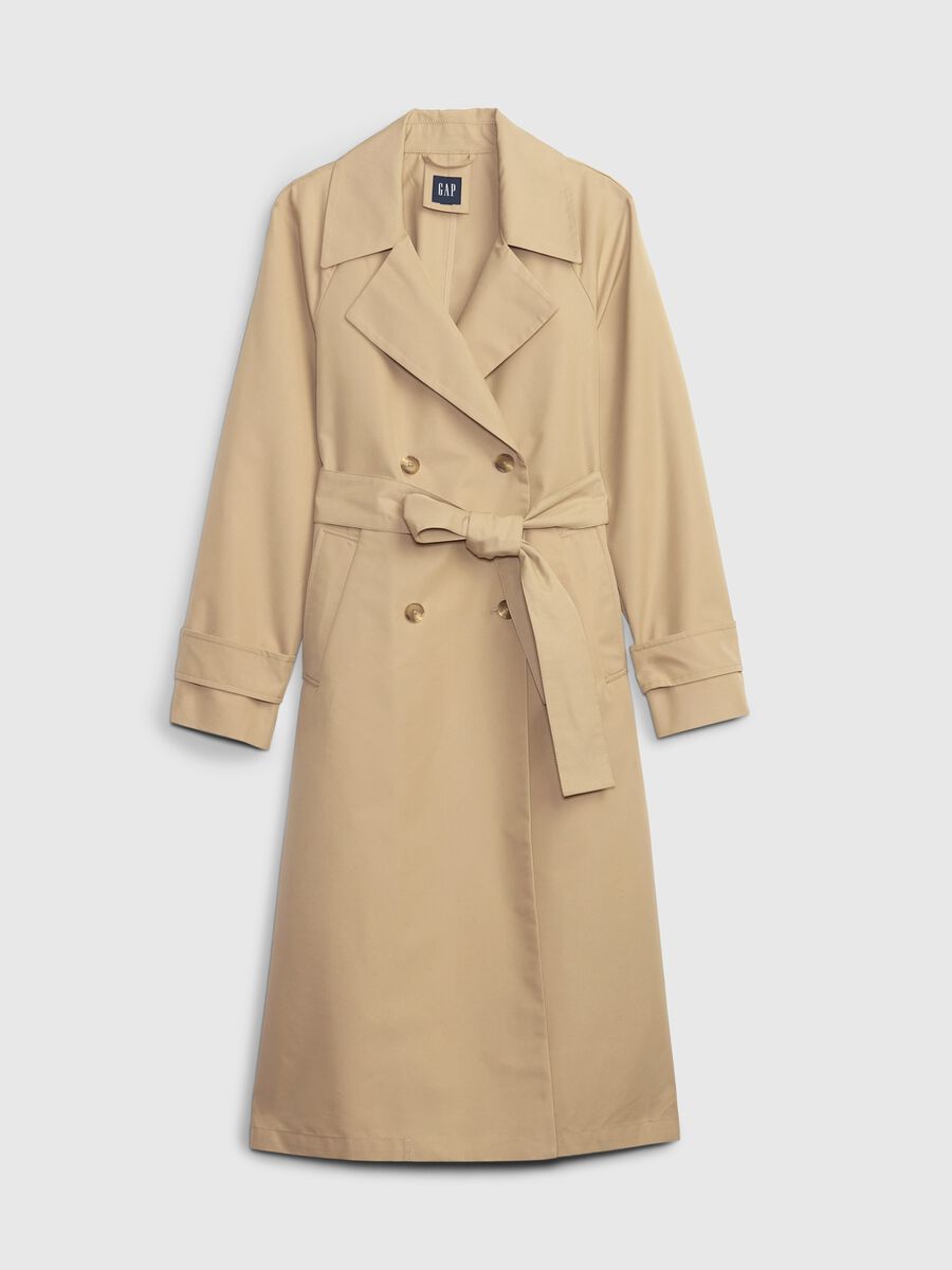 Long trench coat with raglan sleeves_5
