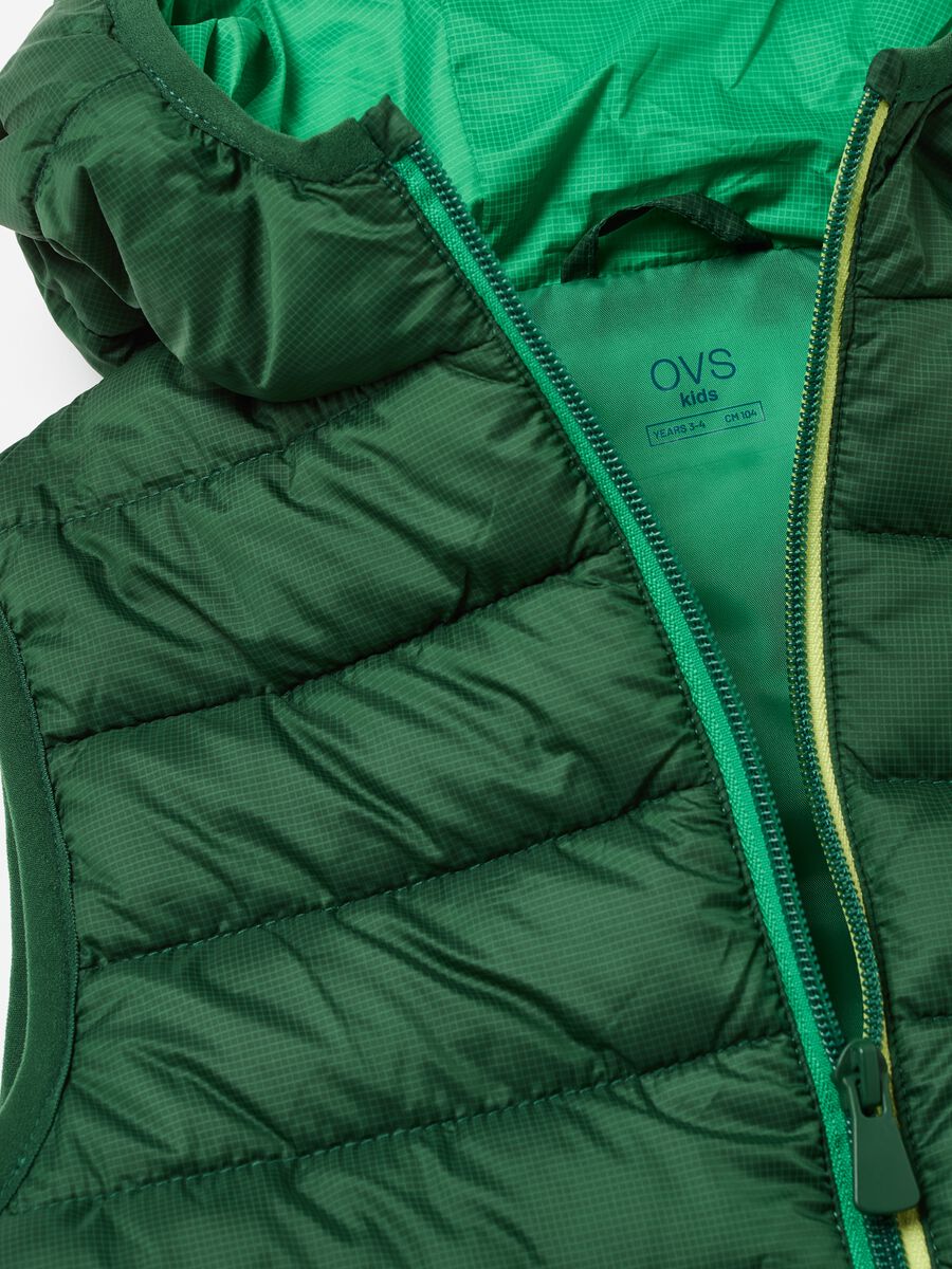 Gilet ultralight reversibile con trama ripstop_3