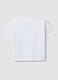 Girls' white stretch cotton t-shirt with Stitch print_1