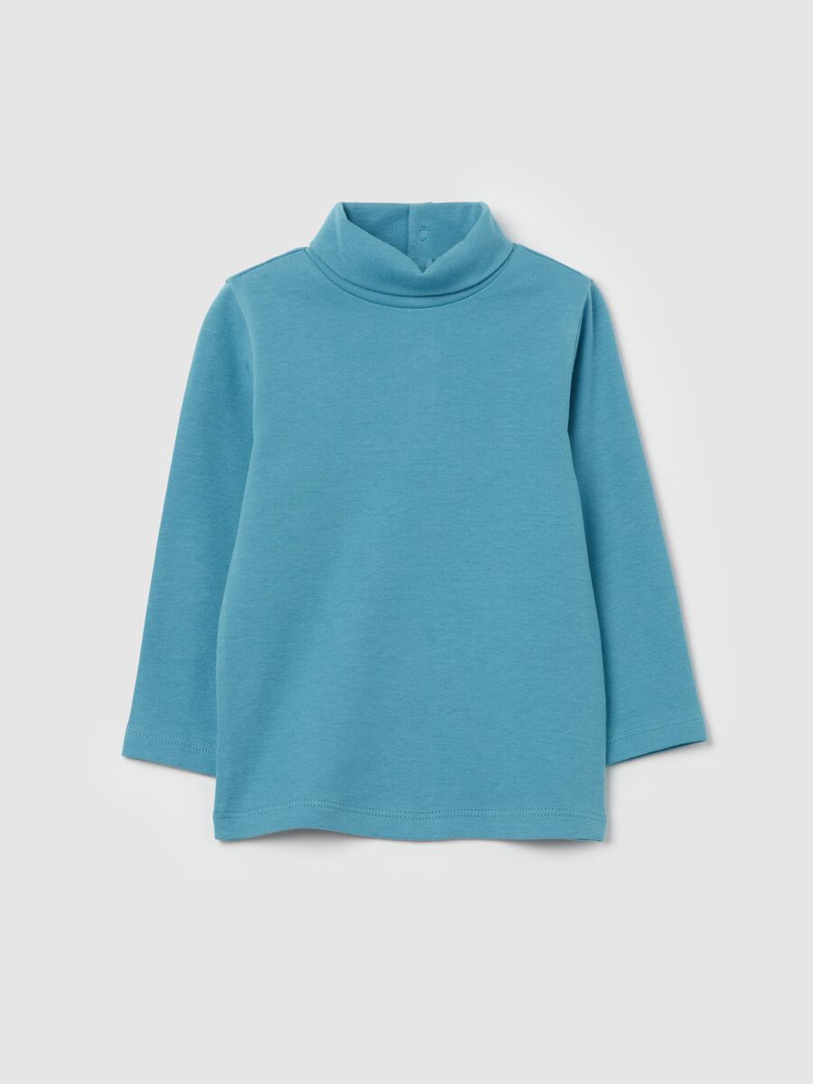 Long-sleeved T-shirt with high neck_0