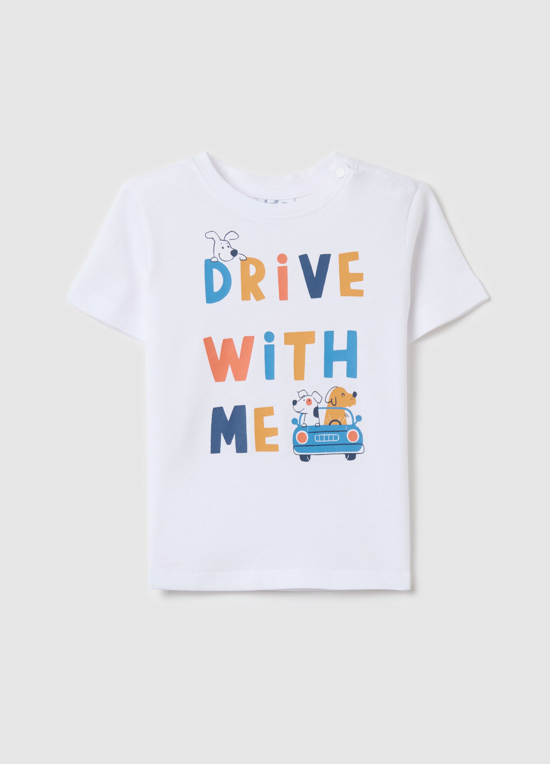 Cotton T-shirt with print