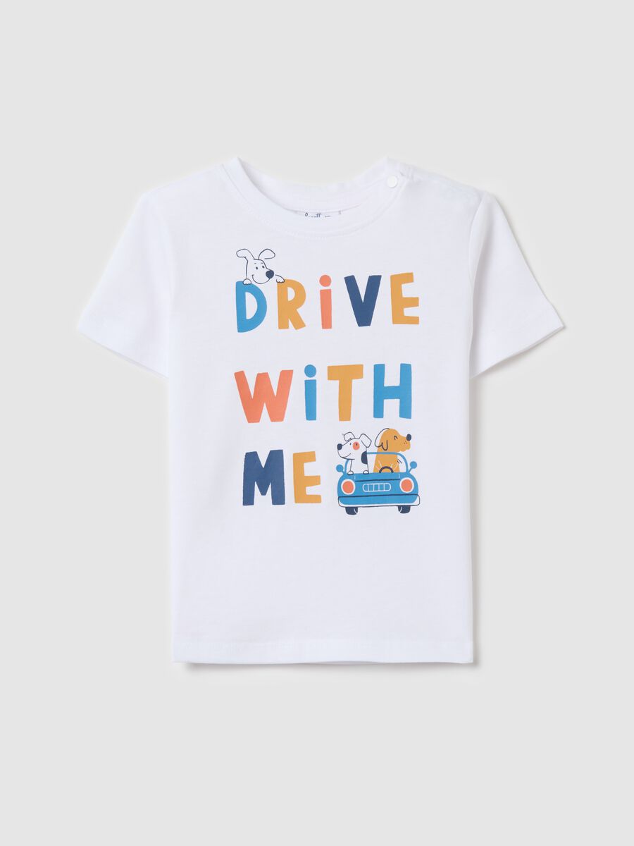 Cotton T-shirt with print_0