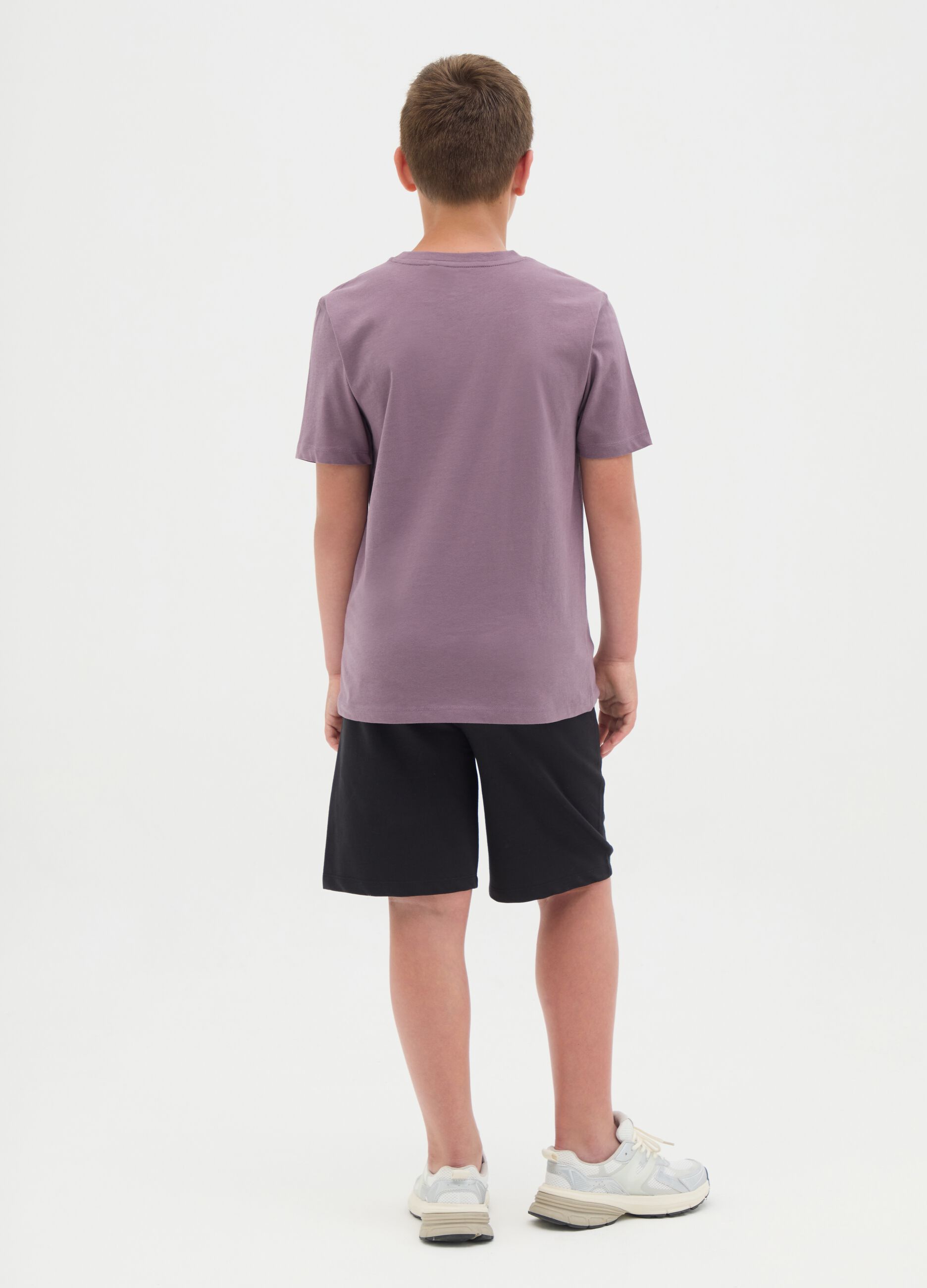 Purple jogging set with print for boys OVS Kids