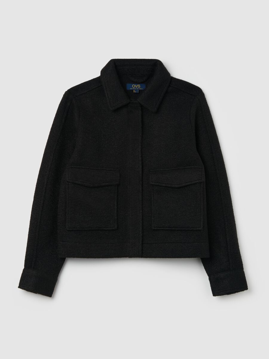 Short jacket with collar_4
