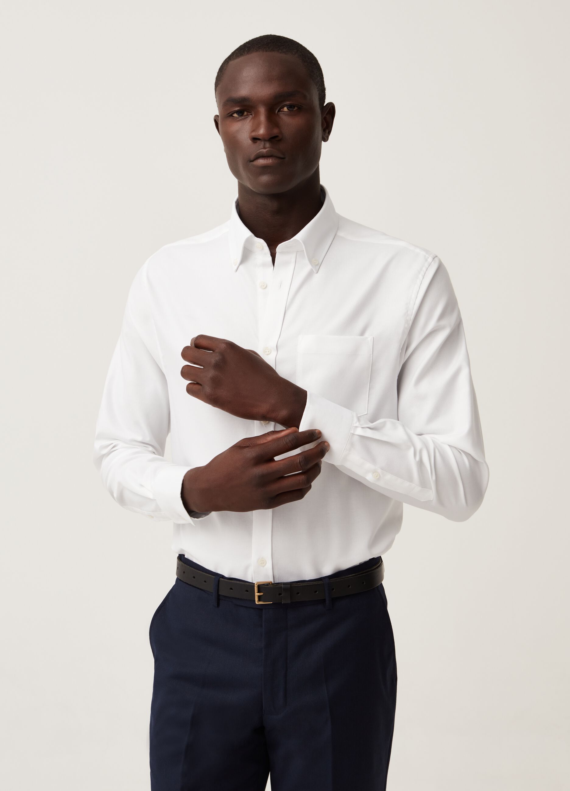 Ovs Camicia regular fit no stiro con tasca