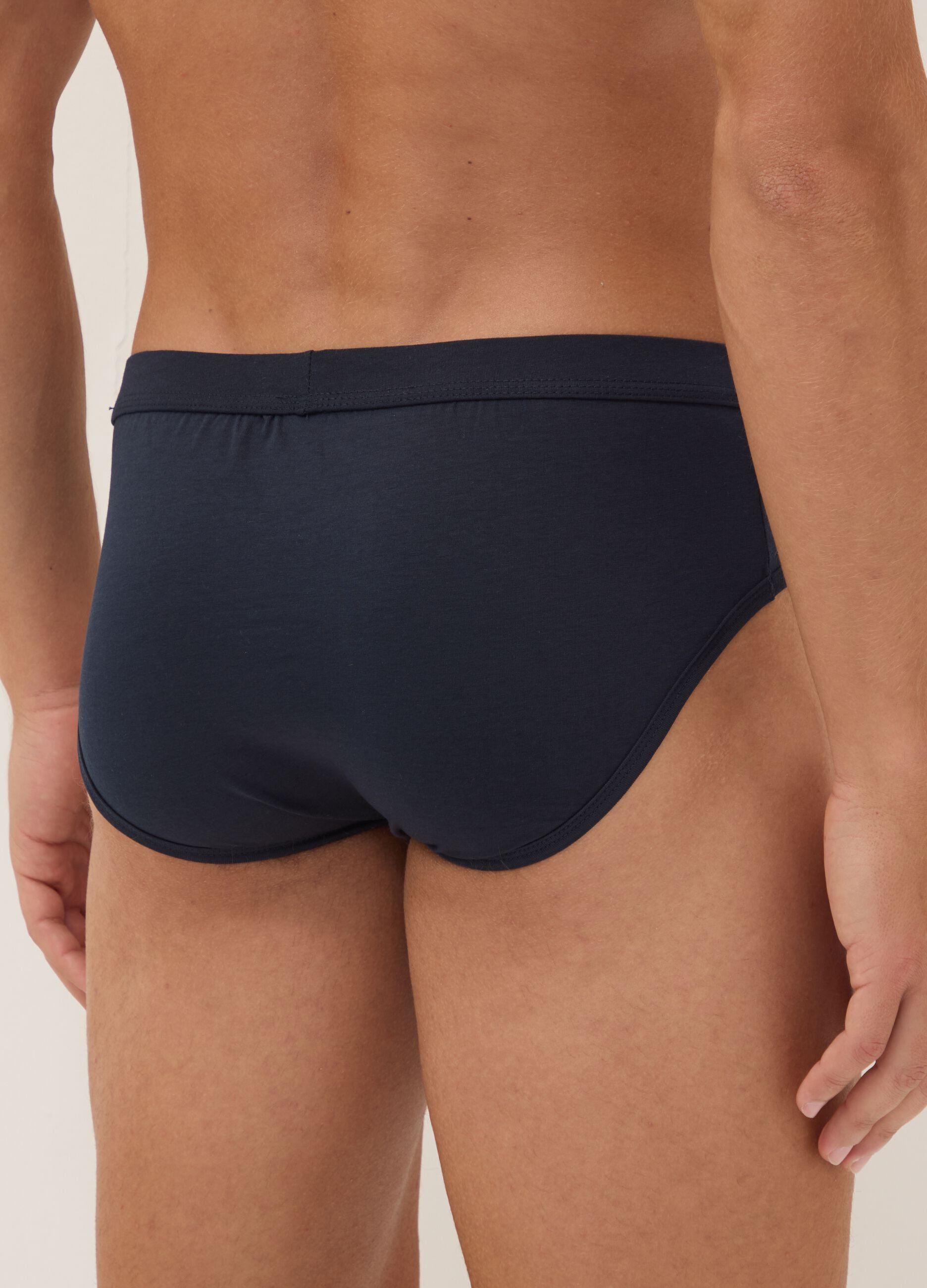 2-pack of blue stretch Supima cotton briefs