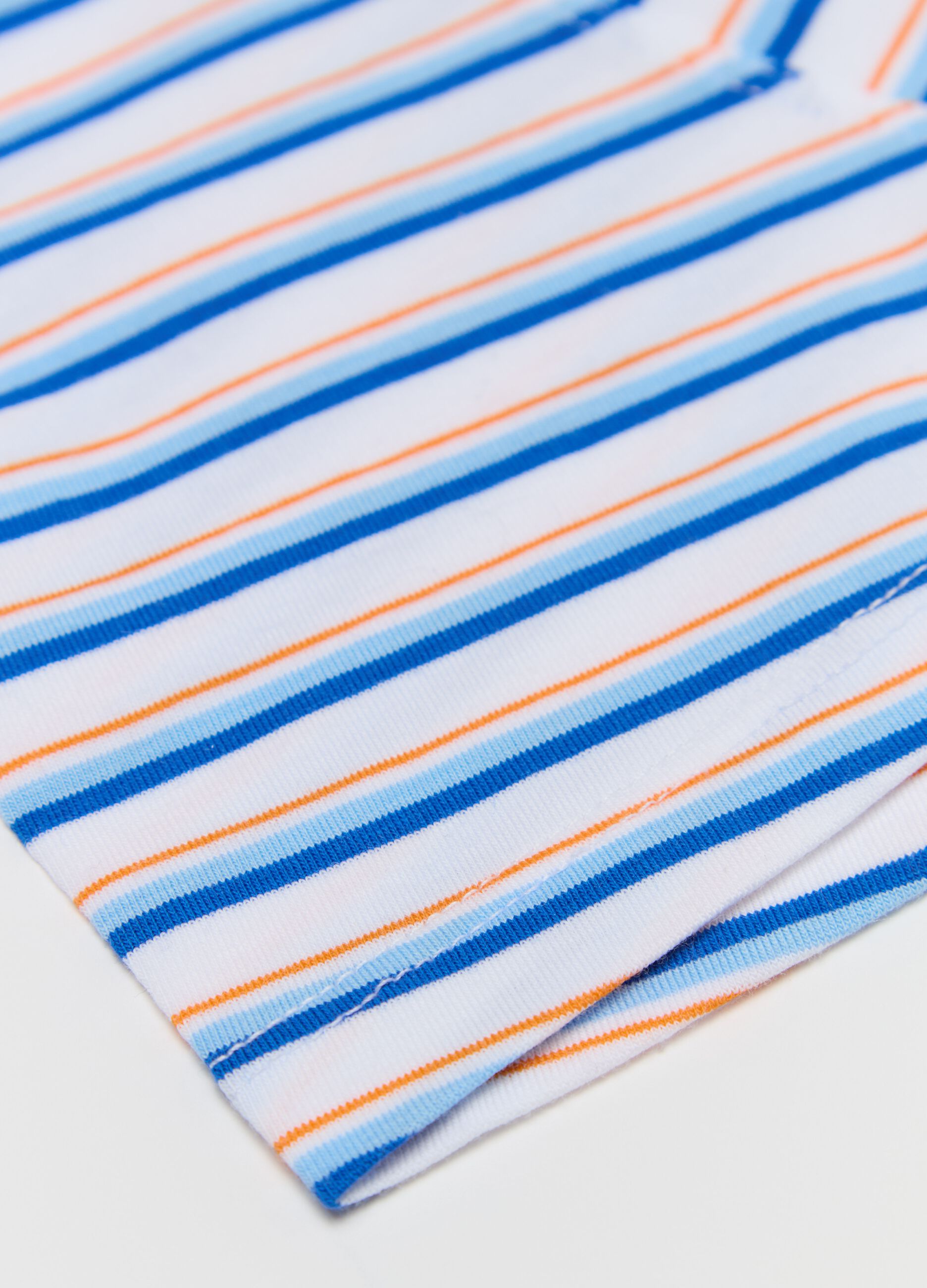 Striped boxers in stretch cotton