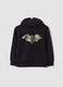 Black cotton-blend Batman print sweatshirt, regular fit_0
