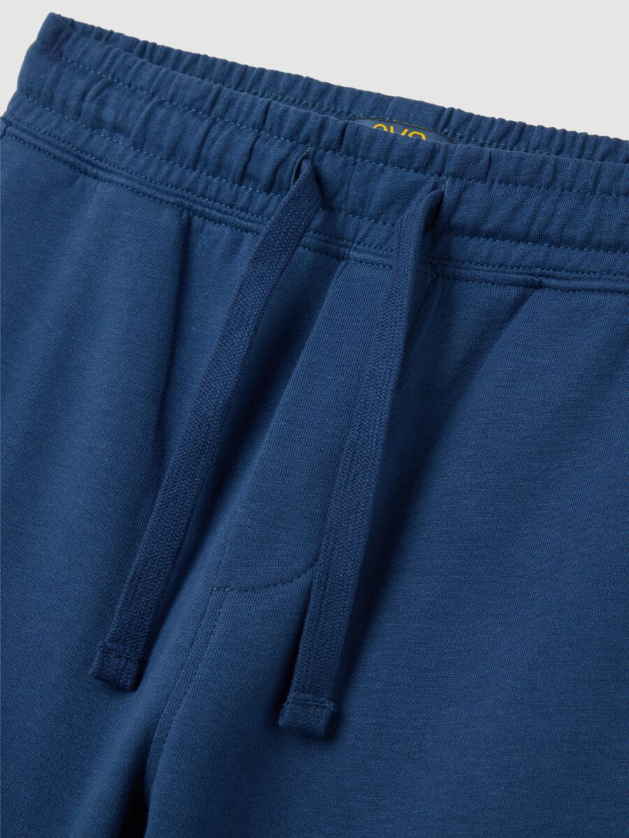 Blue pure cotton shorts for boy_2
