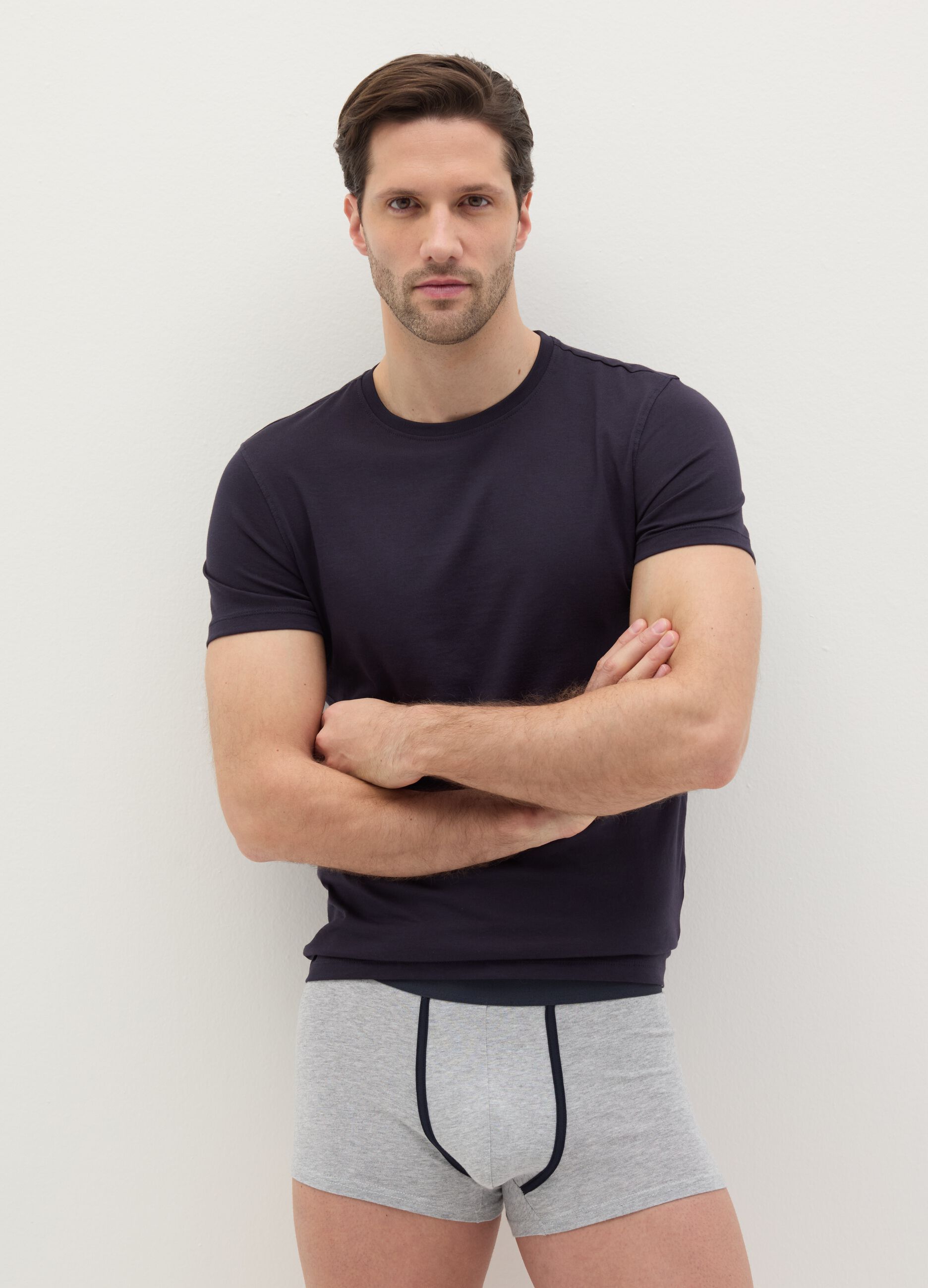 Three-pack stretch cotton boxer shorts
