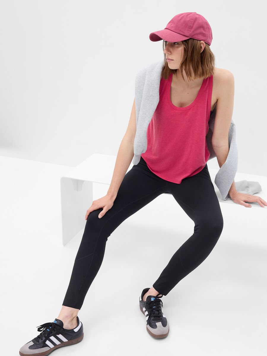 Tank top in tessuto traspirante_0