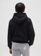 Children's Black Cotton Blend Regular Fit Hoodie_1