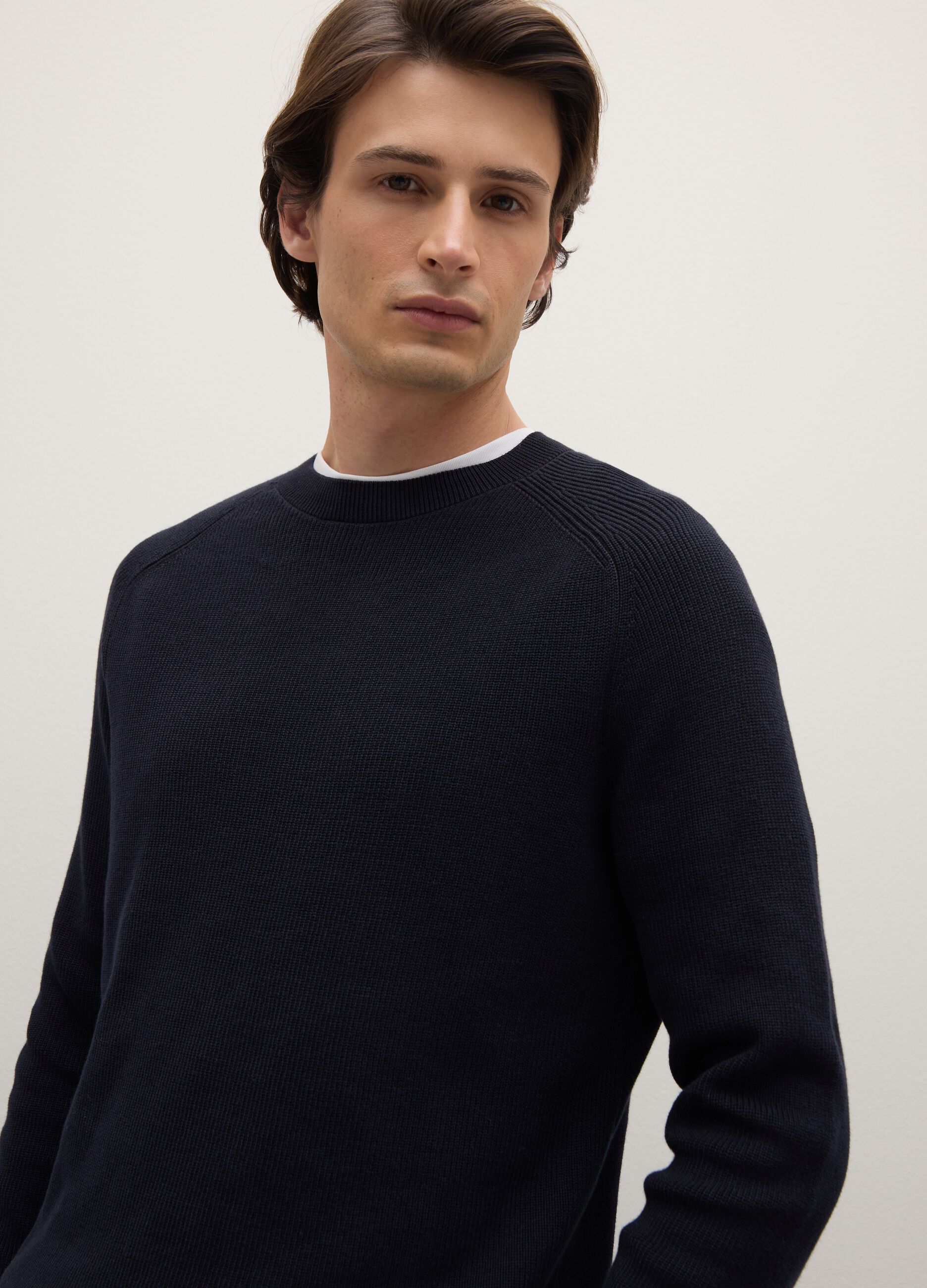 Black Cotton Pullover