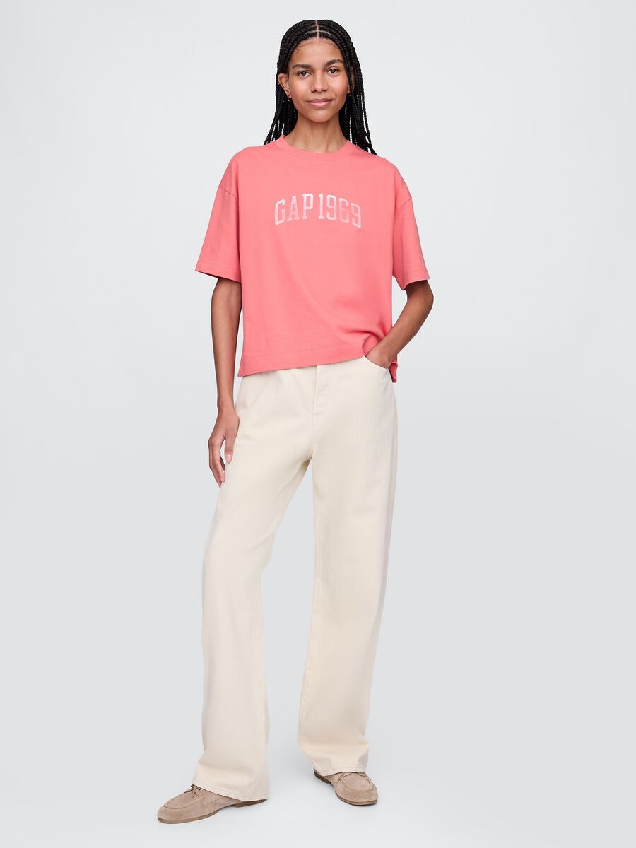 Gap Pink Short Sleeve Cotton T-shirt_1