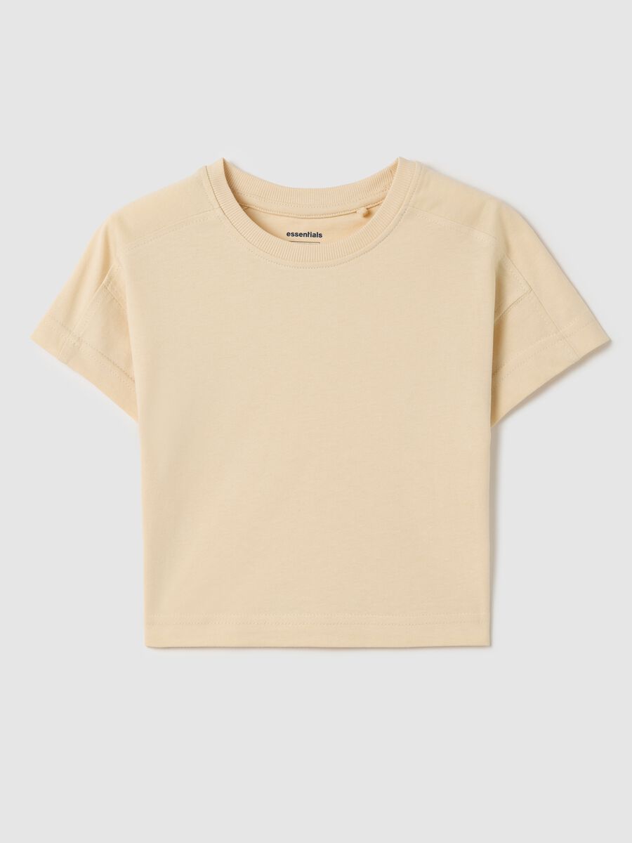 Essential white boxy-fit T-shirt in organic cotton_0