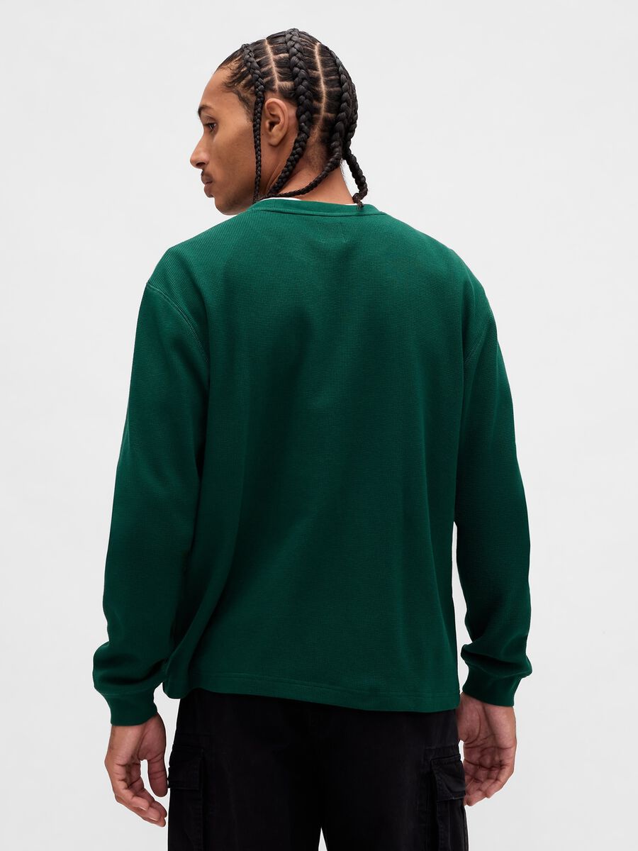 Green Stretch Long Sleeve Top_2