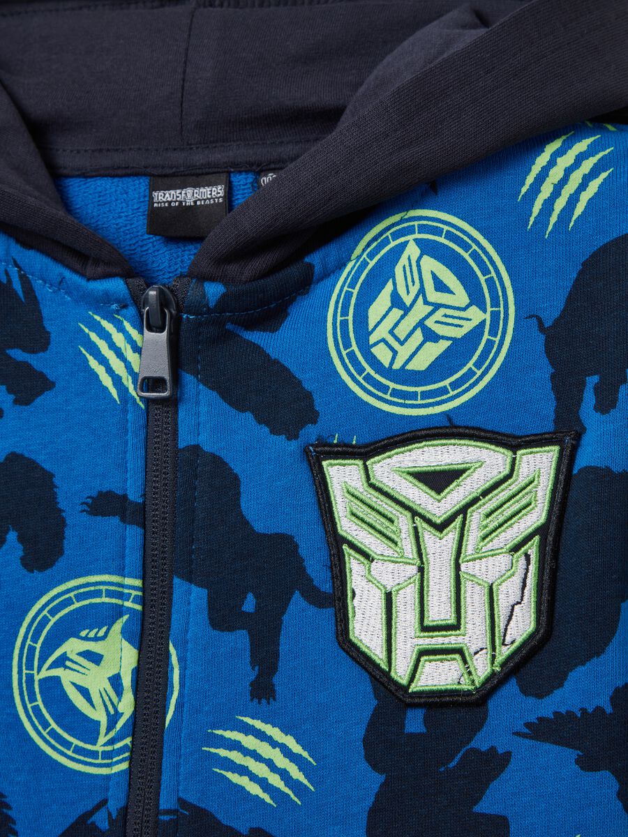 Full-zip con cappuccio stampa Transformers_2