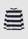Multicolour pure cotton striped crew-neck T-shirt for boys_1