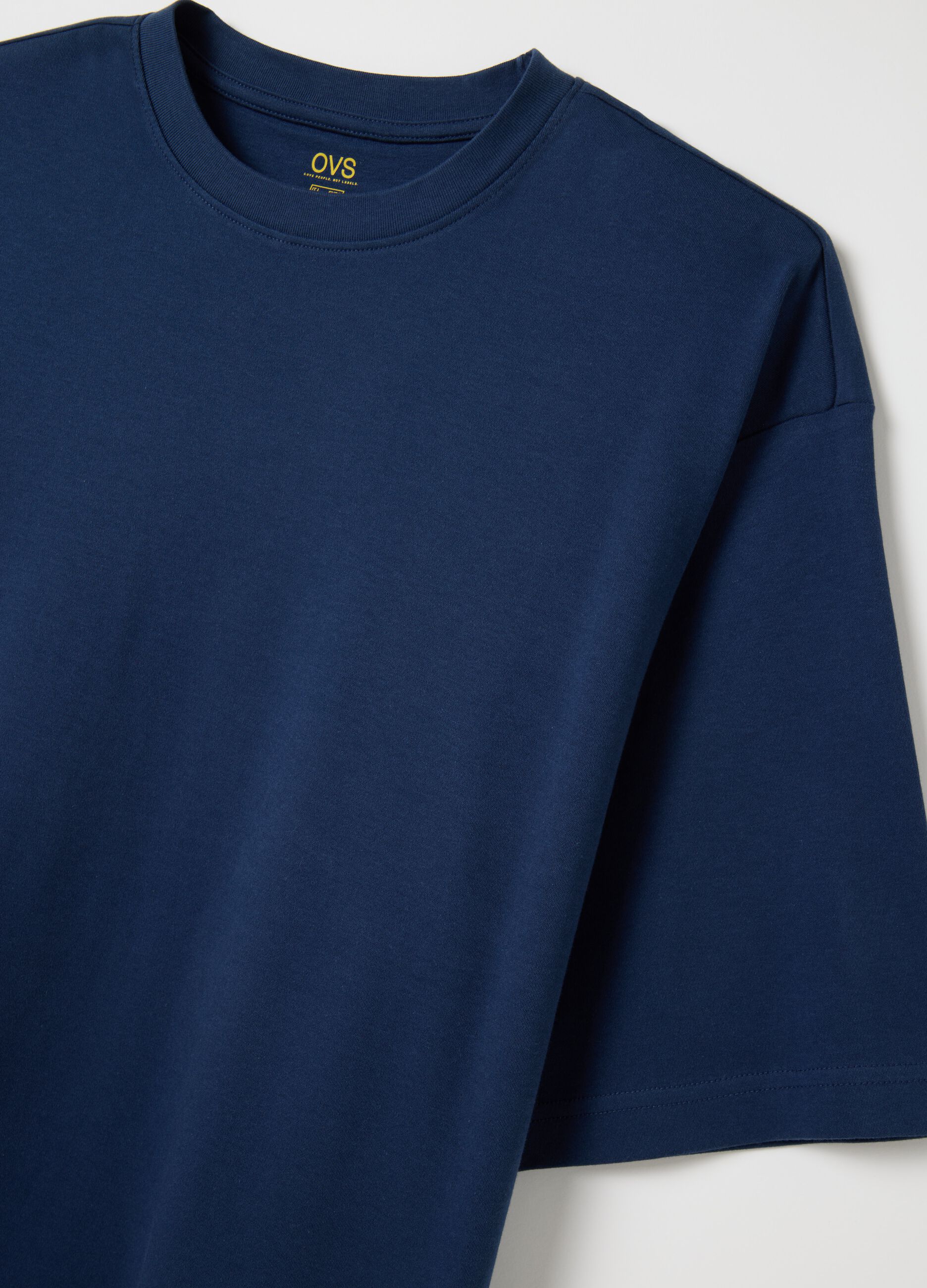 Pure Cotton Short Sleeve Blue T-shirt