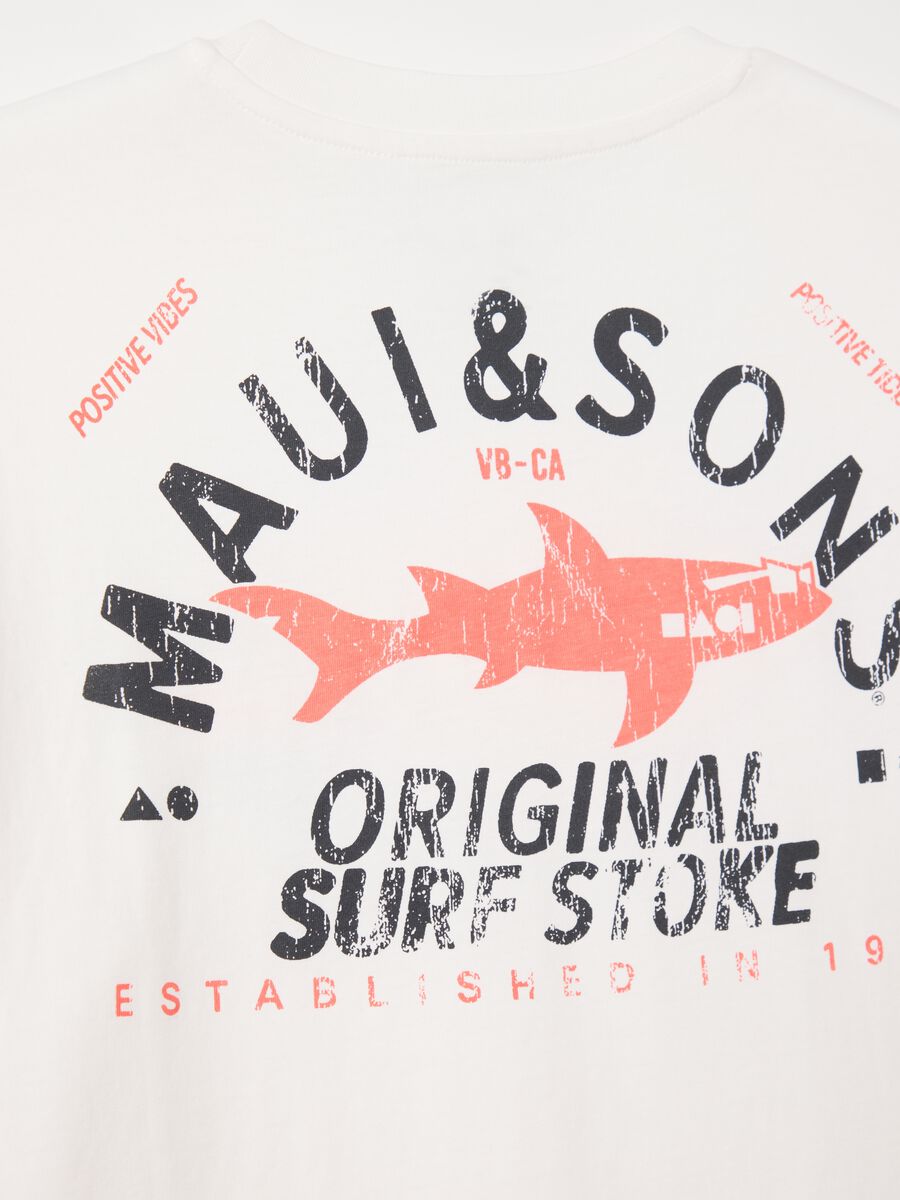 Maui & Sons white short-sleeved T-shirt_5