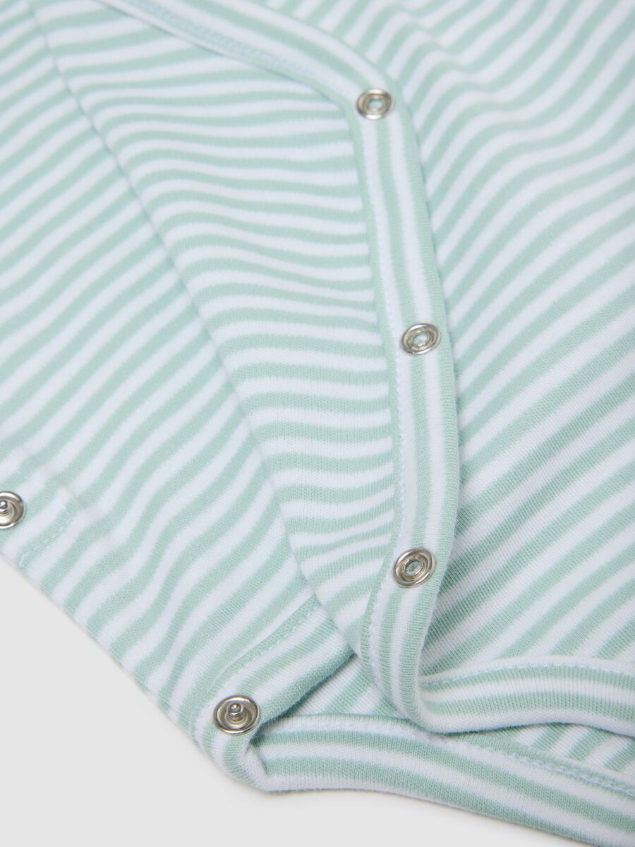 Multicolour Long Sleeve Bodysuit Twin Pack for Infants in Pure Cotton_2