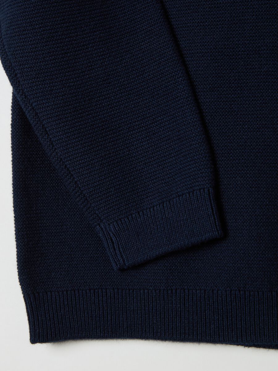 Solid colour cotton pullover_3