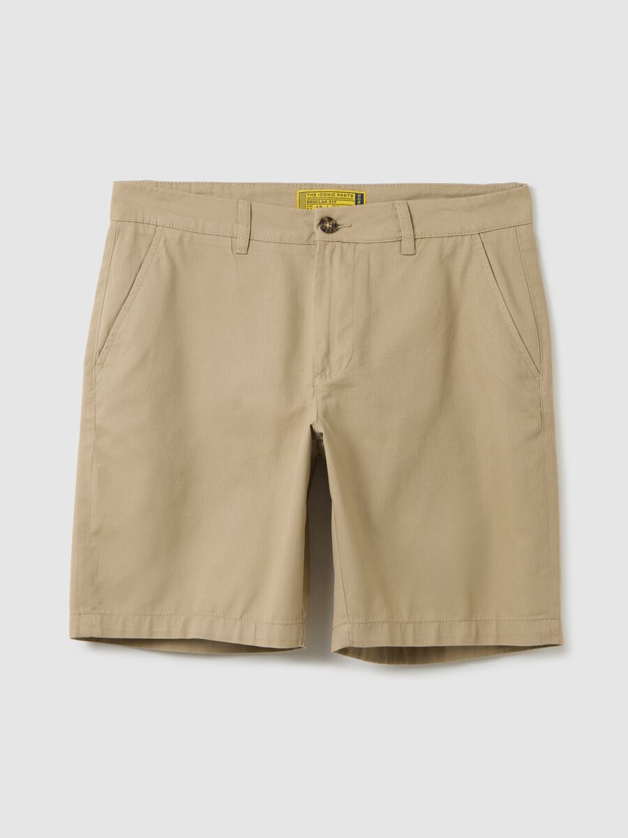 Beige Cotton Shorts by Ovs_4