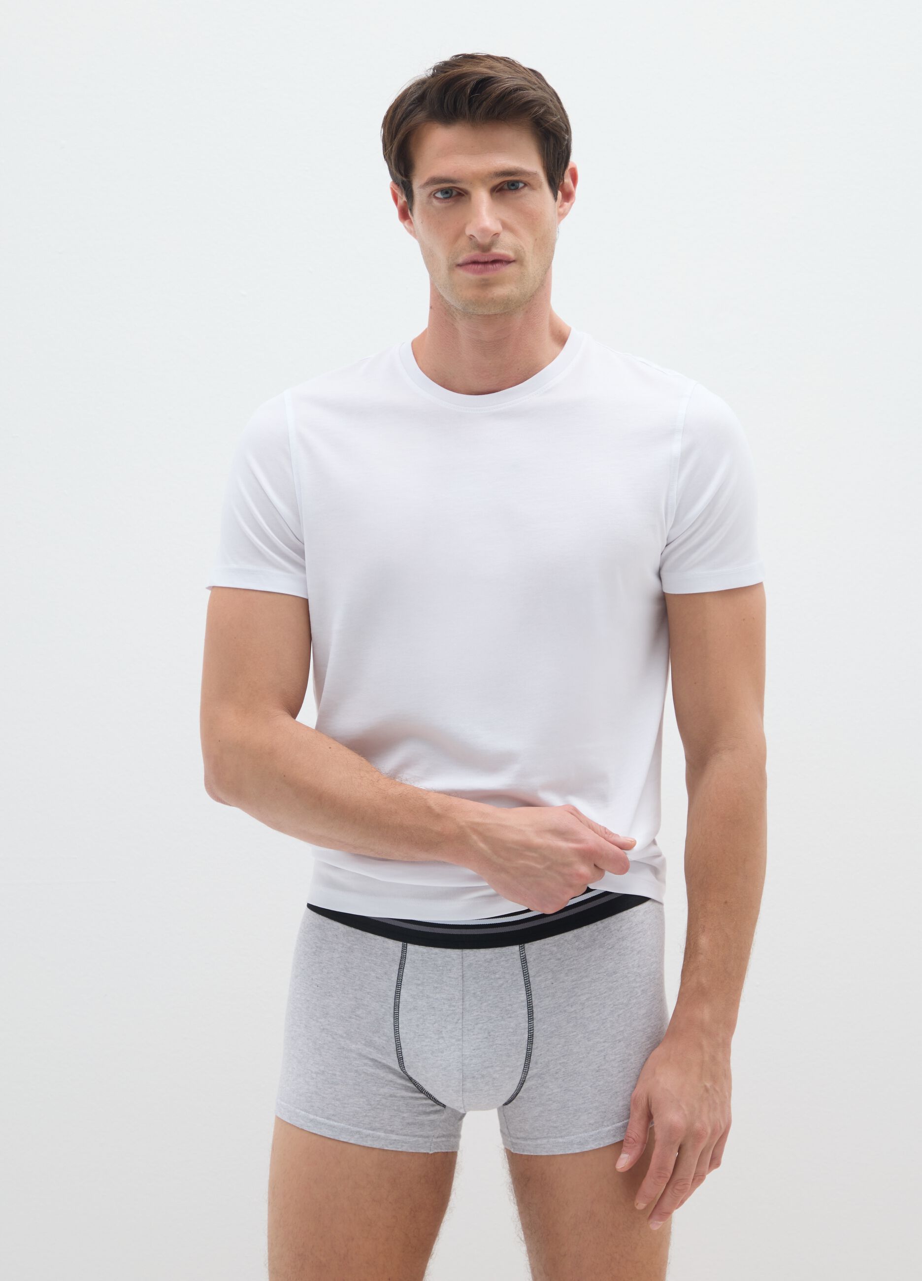 Multicolour regular fit stretch cotton boxer tripack