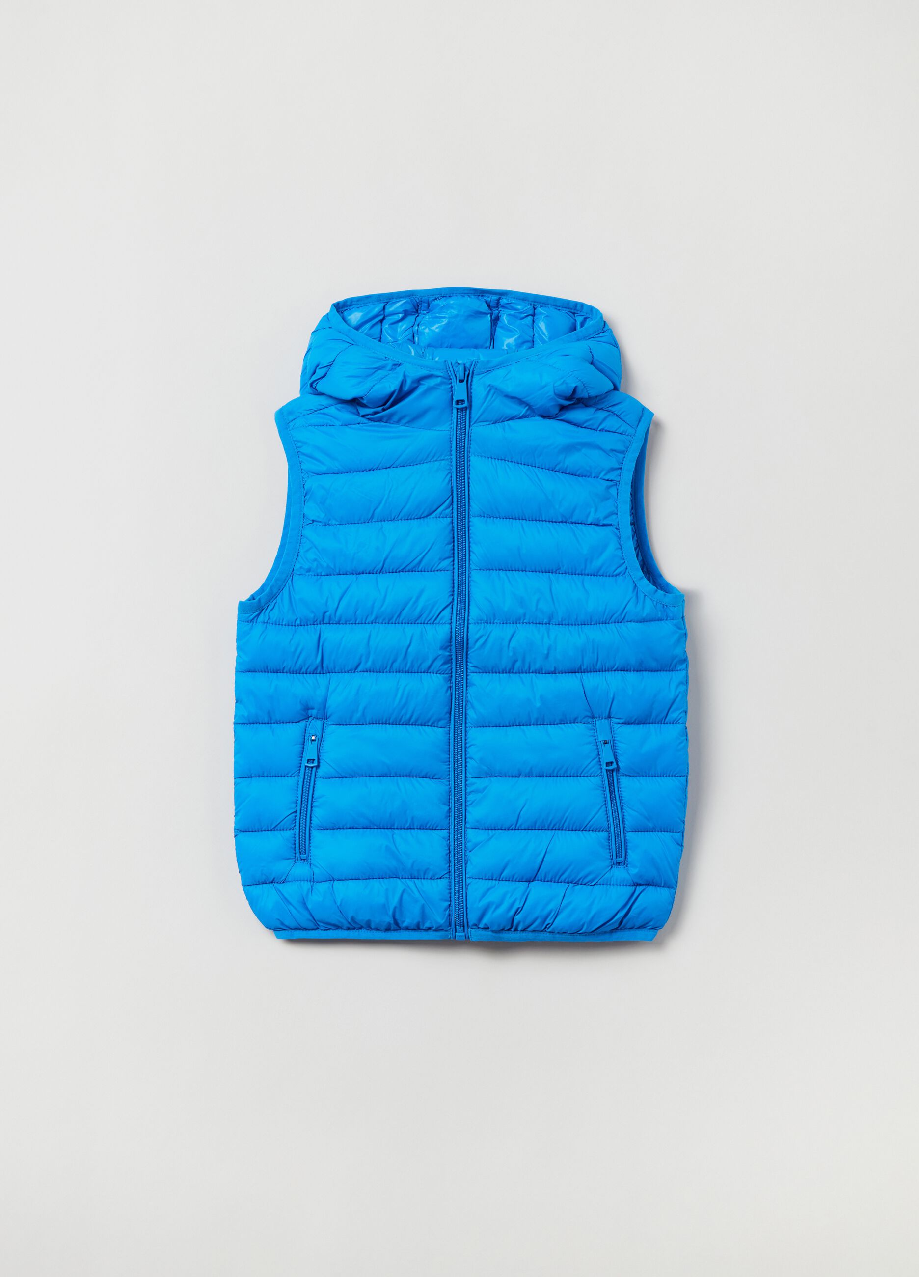 Gilet ultralight con cappuccio