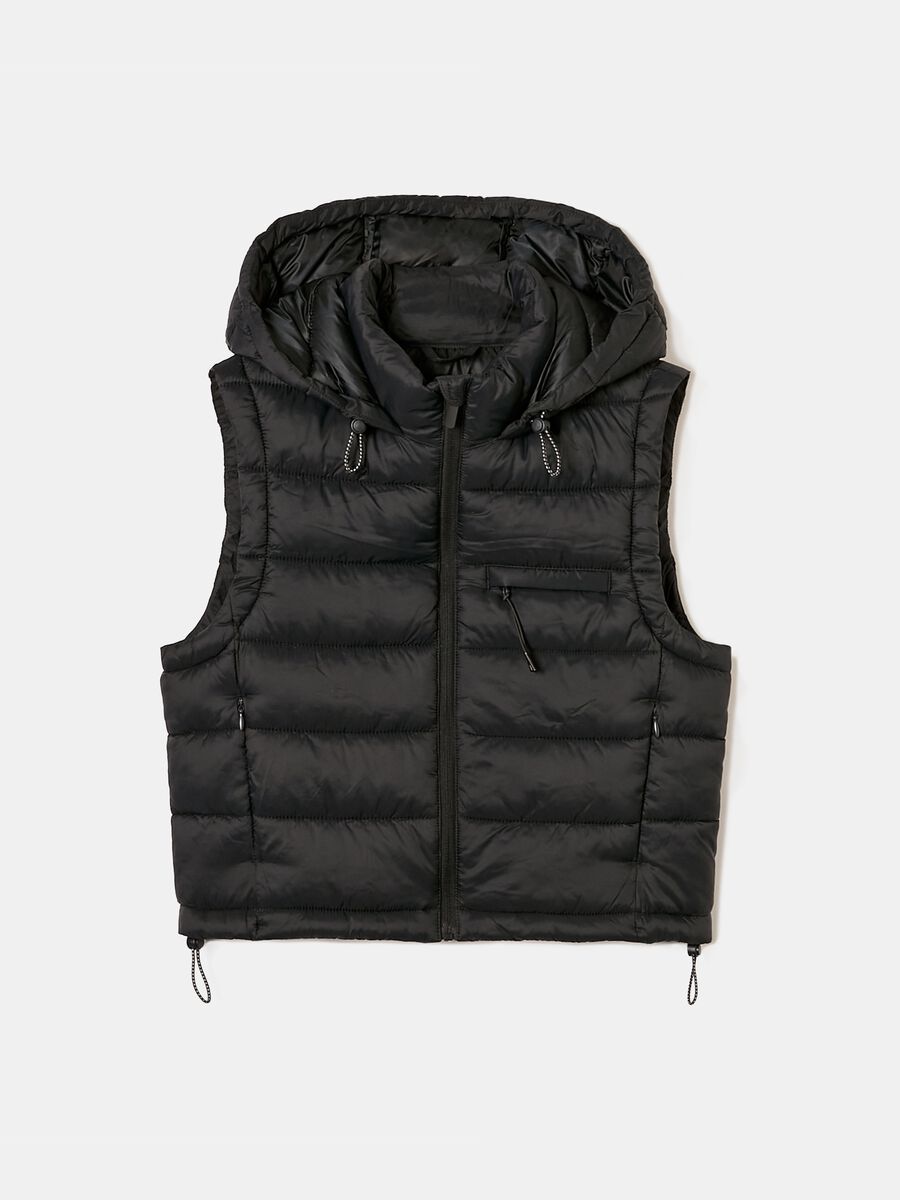Gilet trapuntato con coulisse_3