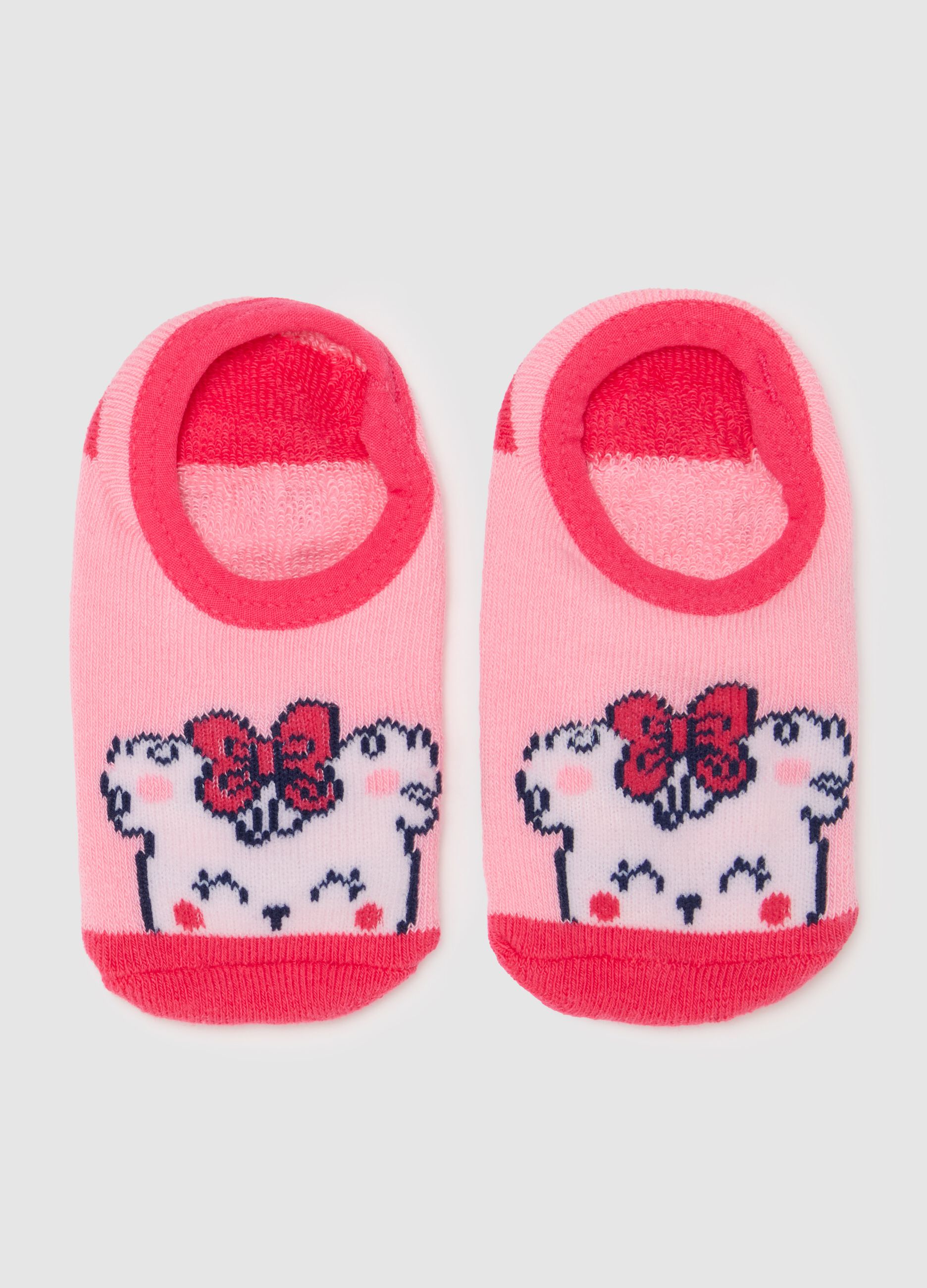 Slipper socks with puppy design