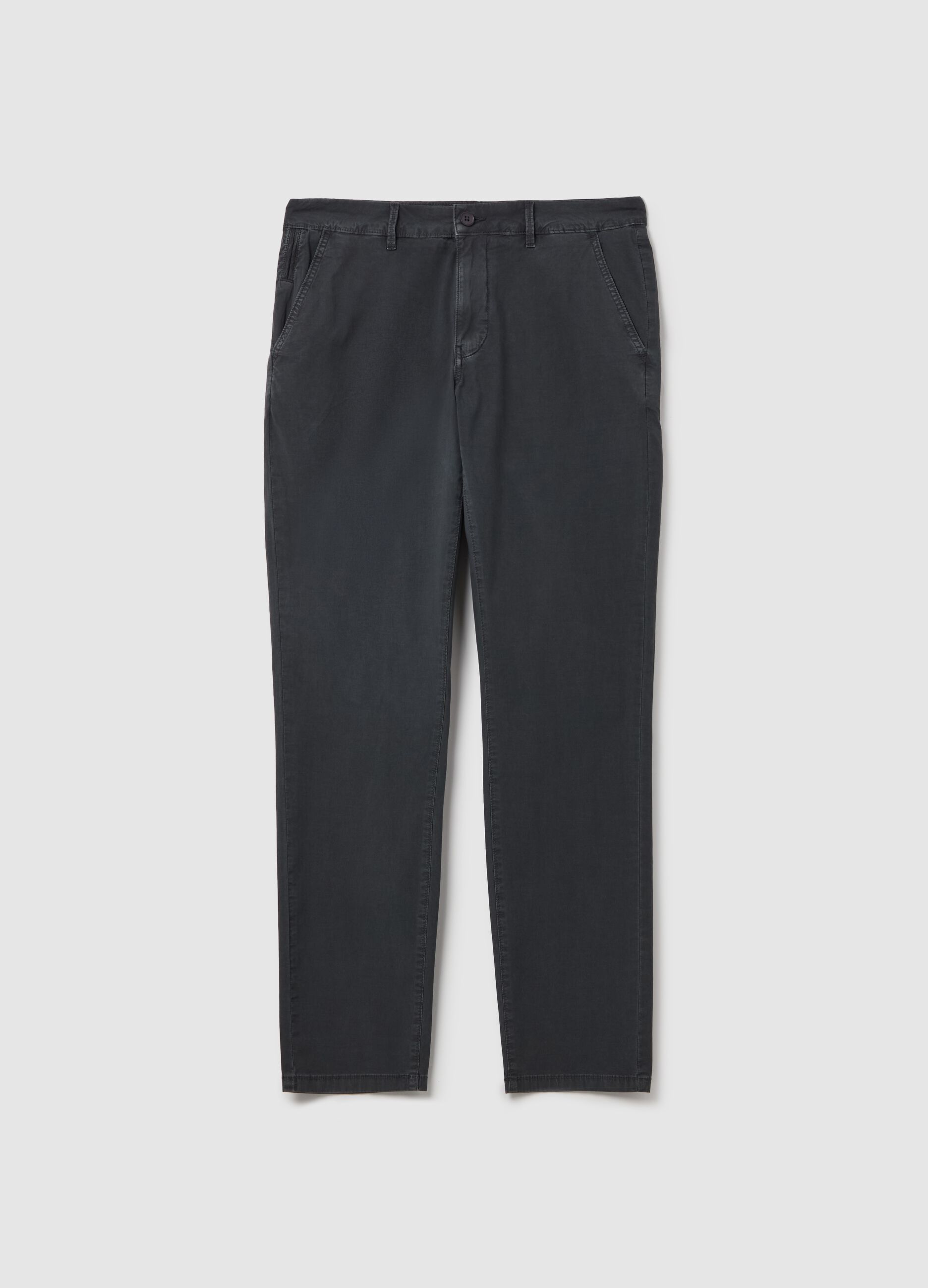 Chino trousers in poplin