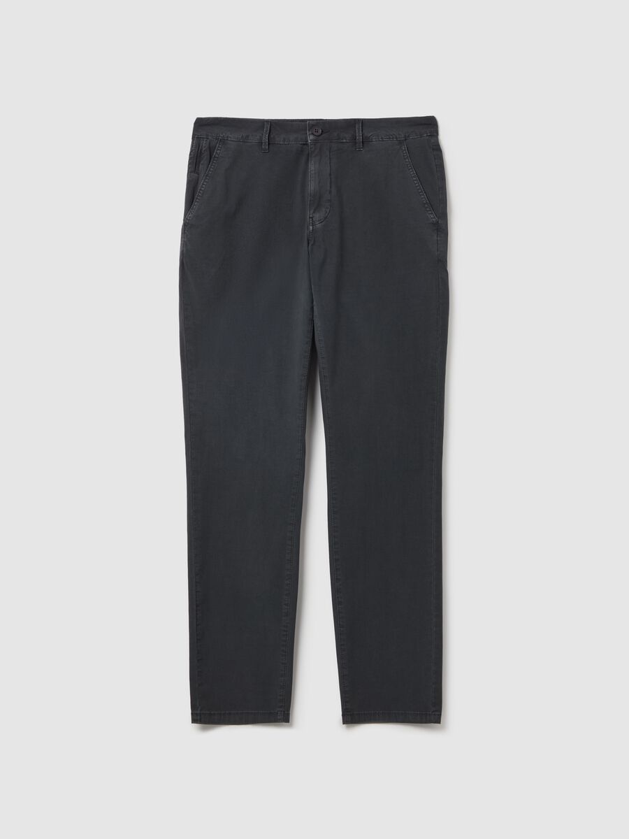 Chino trousers in poplin_4