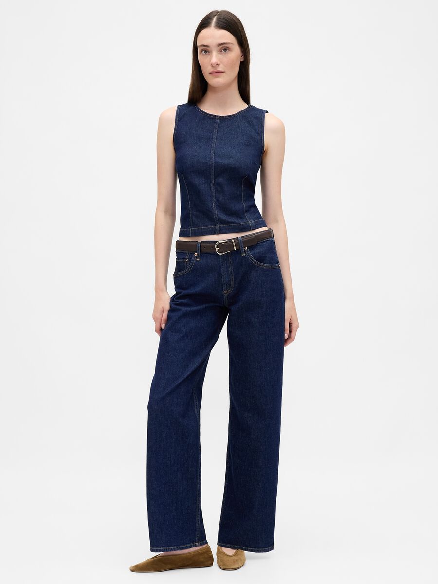 Stretch Blue Denim Trousers_0