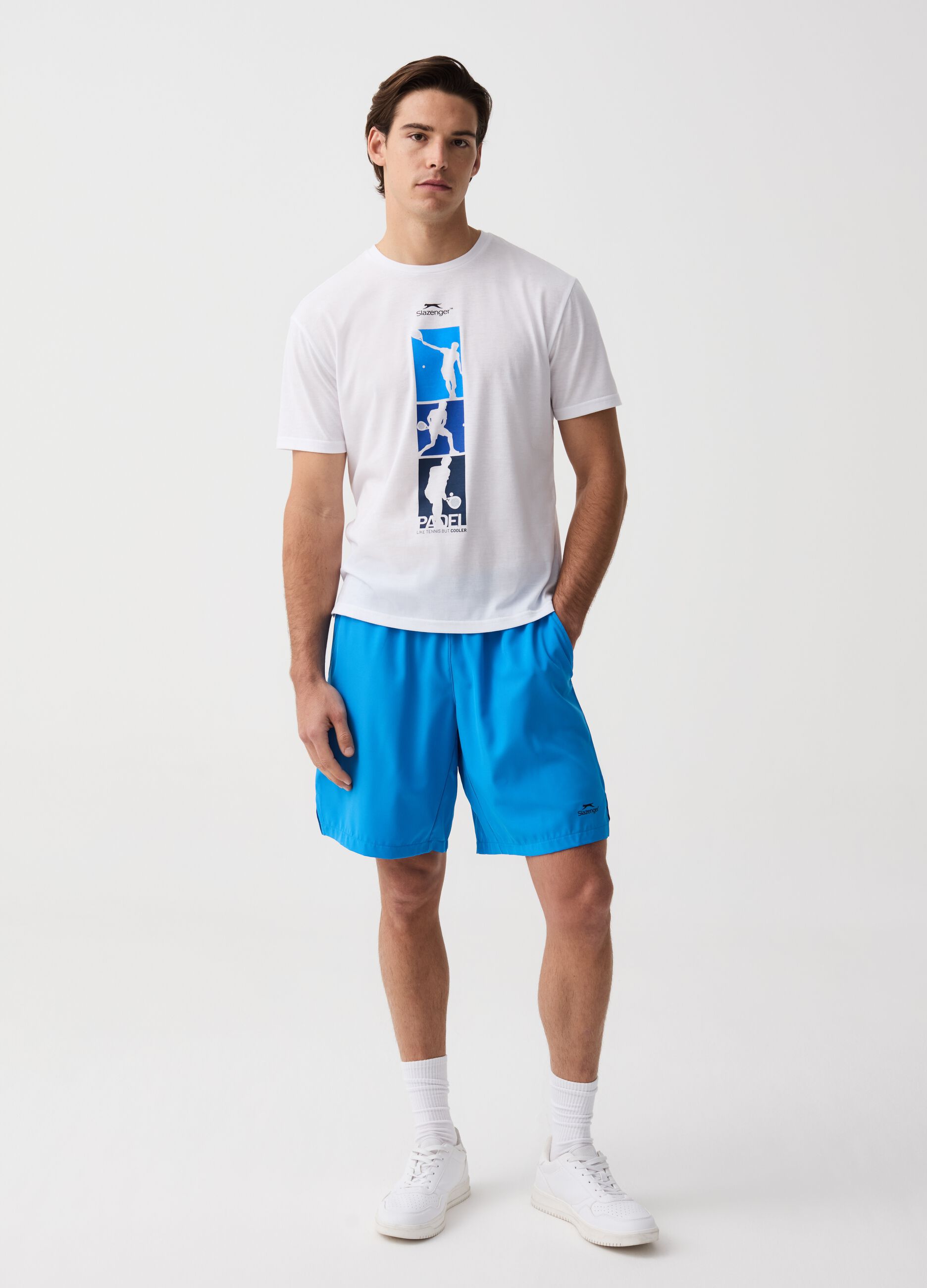 Slazenger quick-dry tennis-fit Bermuda shorts