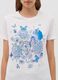 T-shirt with butterflies with flowers print_3