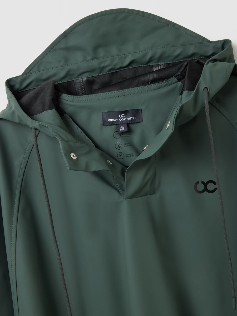 Green waterproof jacket regular fit_1