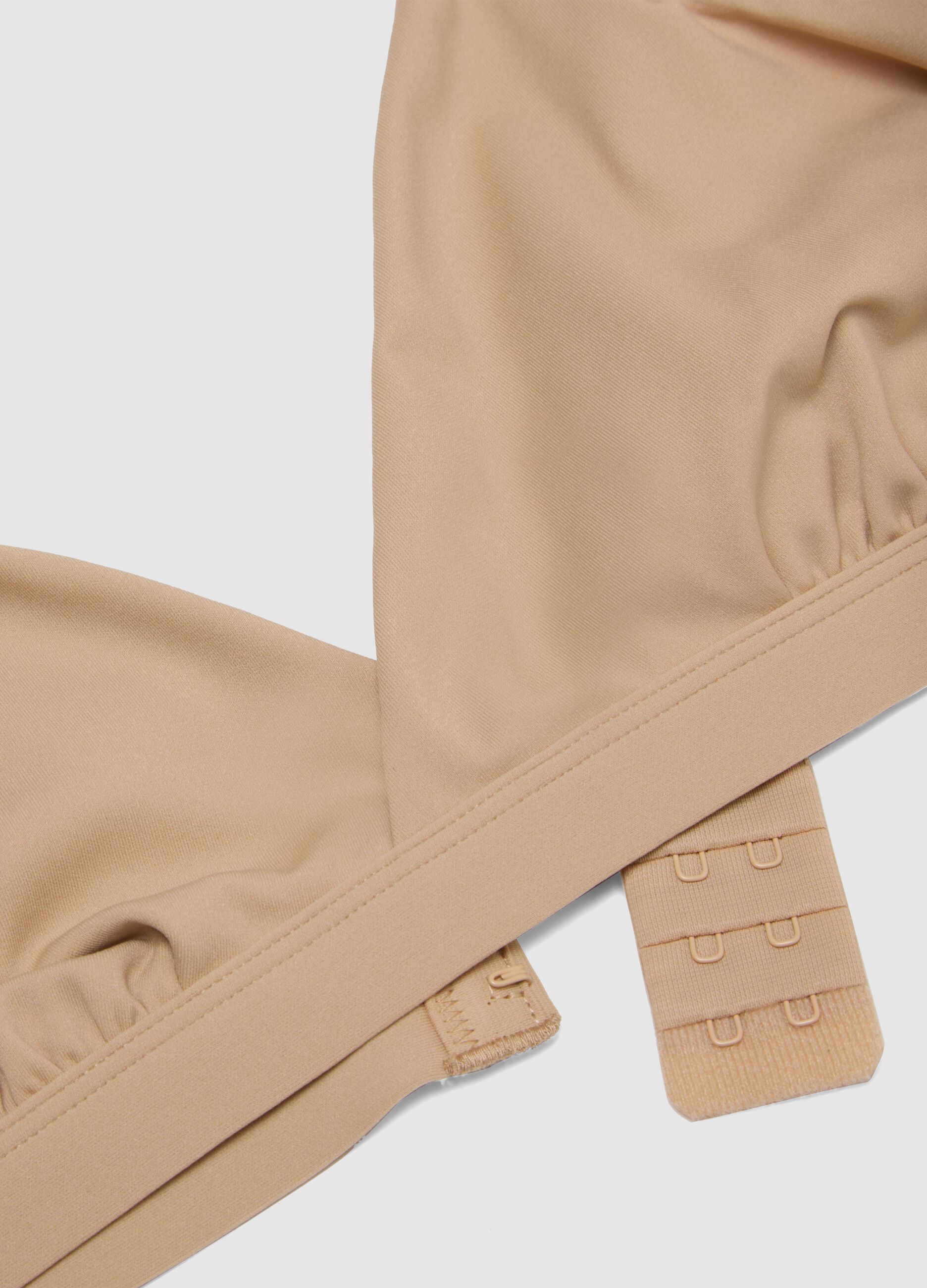 Beige Microfibre Triangle Bra