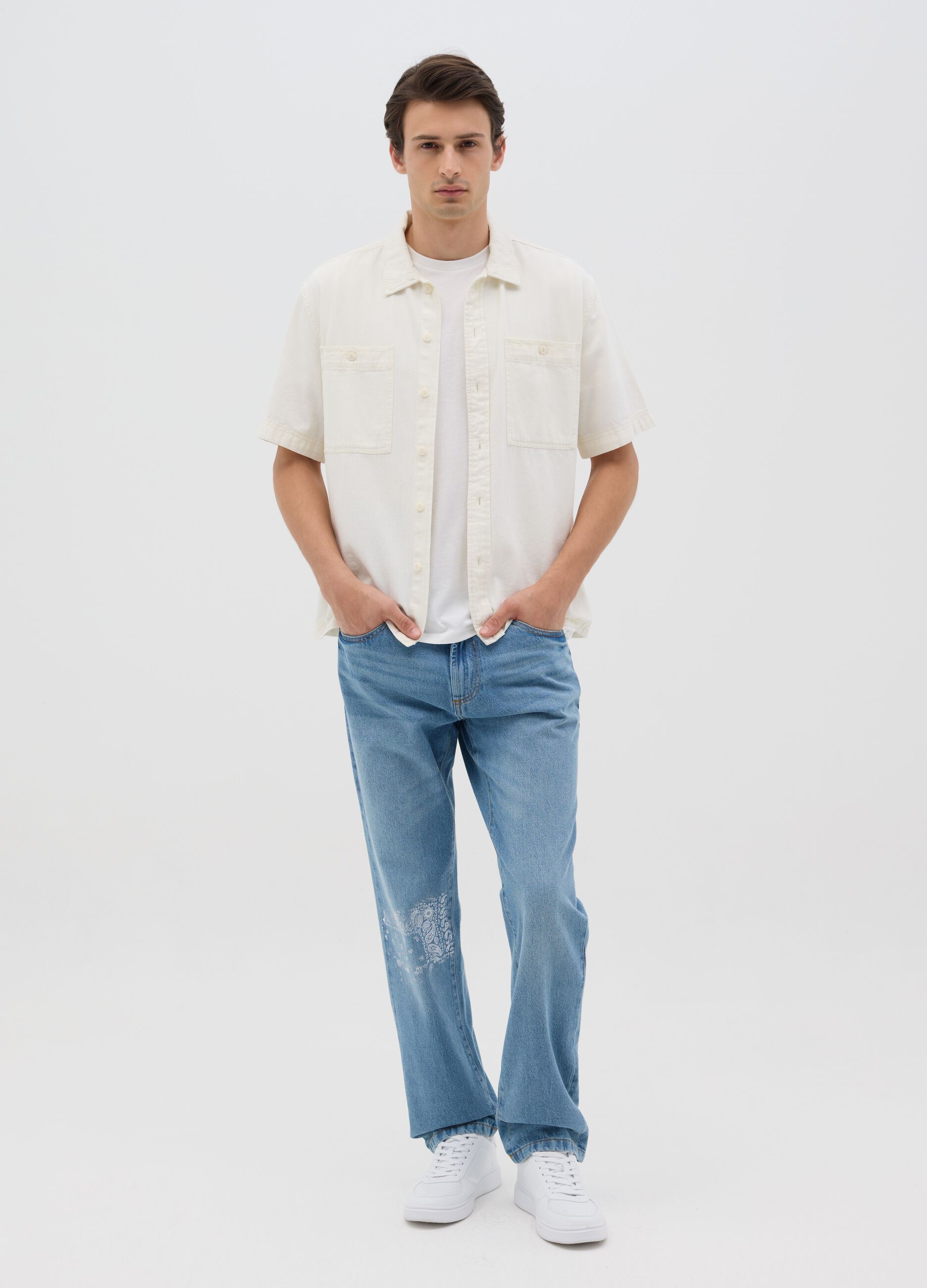 Regular-fit jeans with five pockets