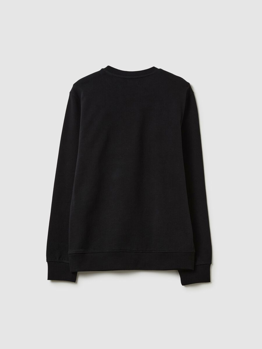 Round neck sweatshirt with print_1