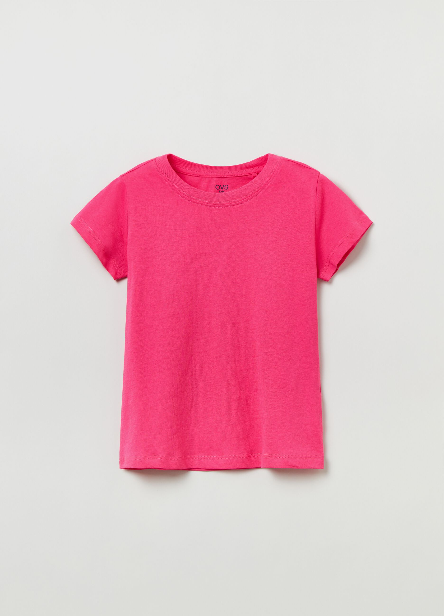T-shirt in cotone tinta unita_0