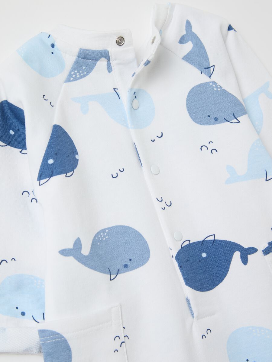 French terry onesie with cetaceans print_3