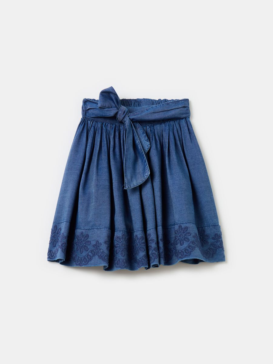 Skirt in TENCEL™ Lyocell with embroidery_0