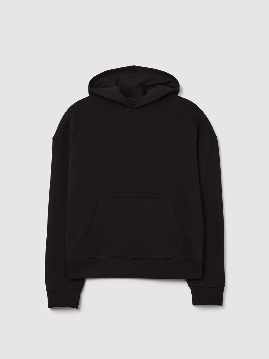 Cotton sweatshirt with hood and pocket_3