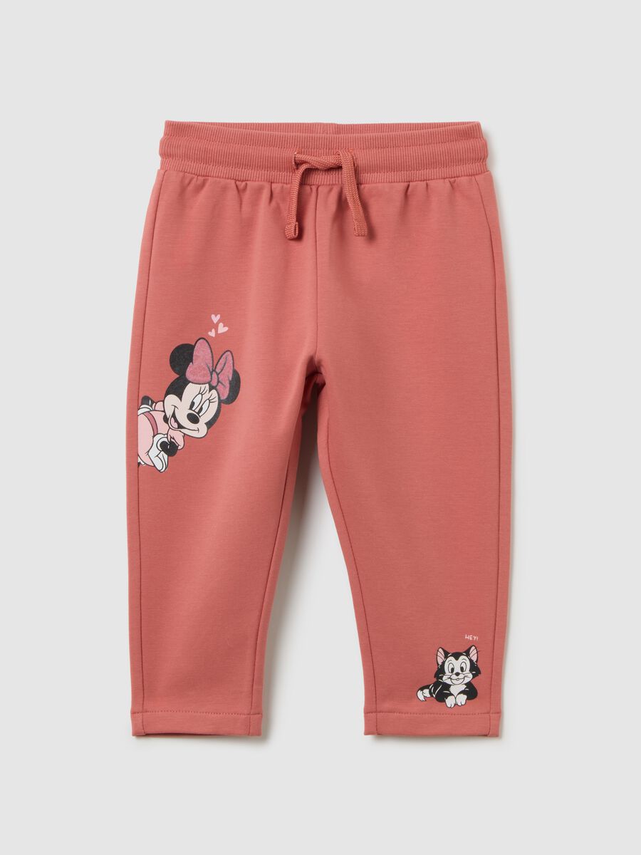 Girls' pink cotton trousers with regular fit_0