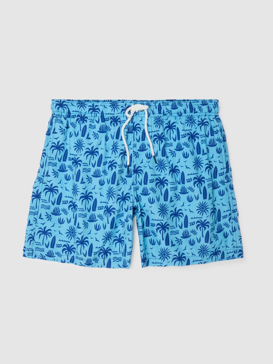 Costume da bagno da uomo in tessuto multicolor regular fit_0