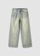 Vintage Light Blue Wide-Leg Denim_0