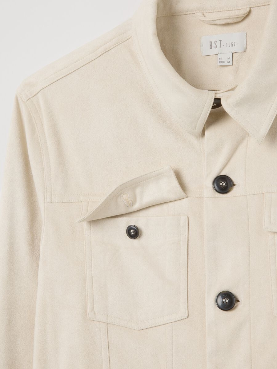 Beige suede shacket_5