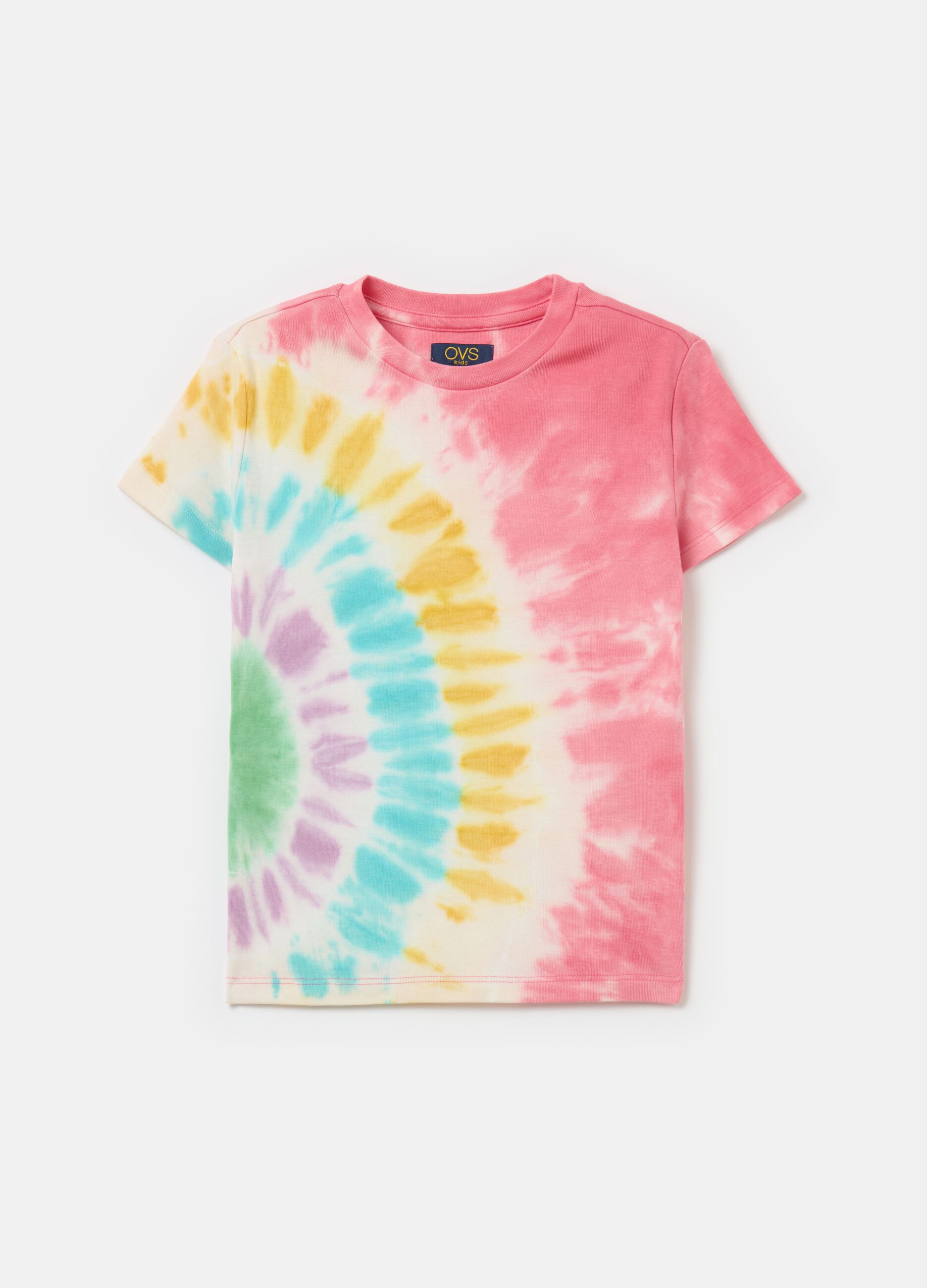 T-shirt with tie-dye pattern